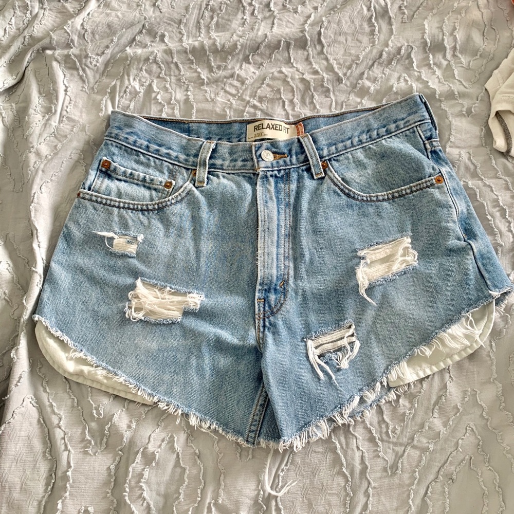 Vintage Distressed Levi Cuttoffs
